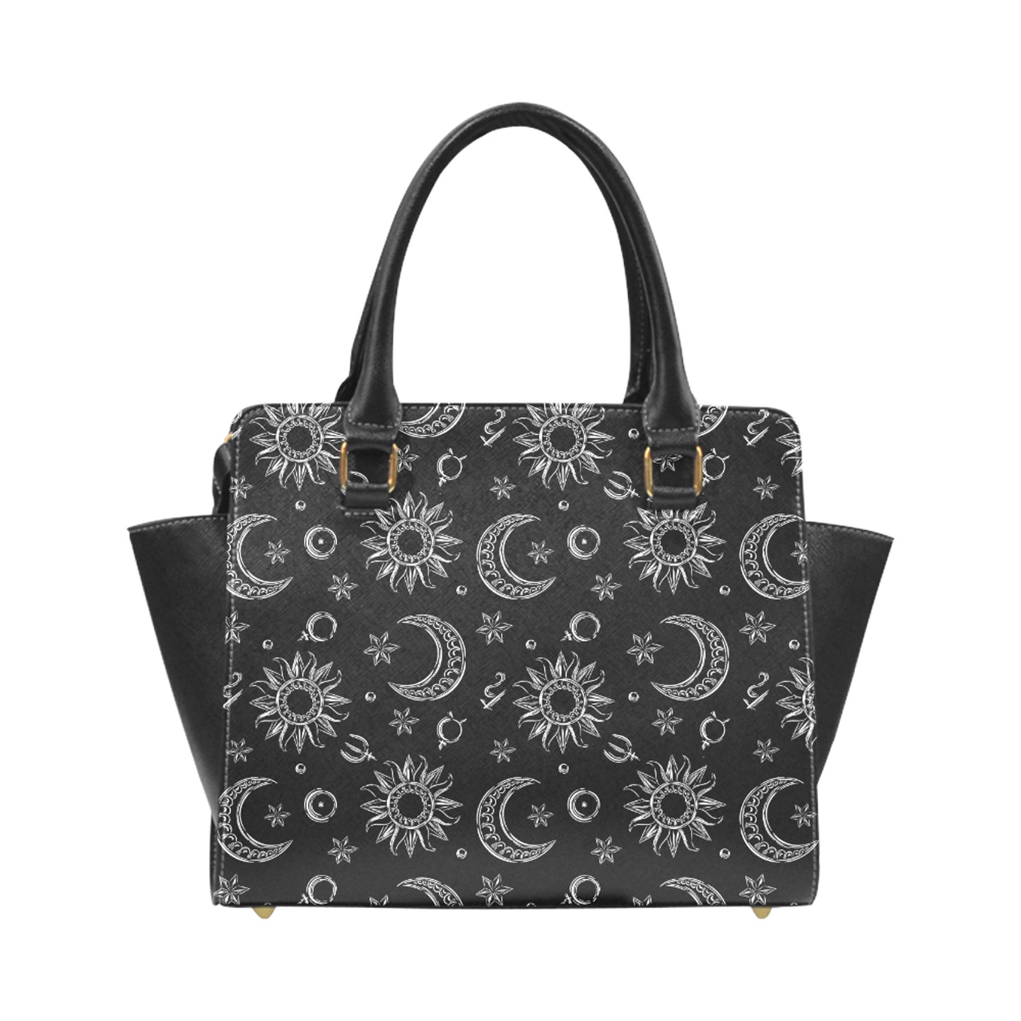 Mystic Celestial Goth Purse Witchy Black Gothic Handbags Halloween Shoulder Bag D2358904