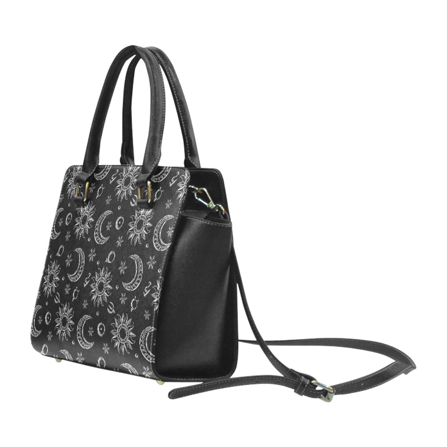 Mystic Celestial Goth Purse Witchy Black Gothic Handbags Halloween Shoulder Bag D2358904