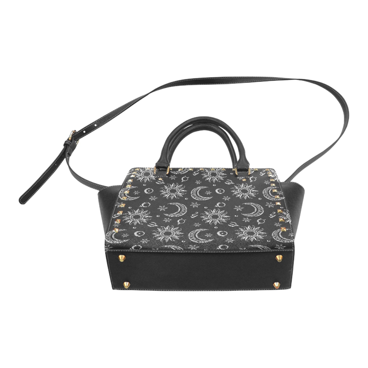 Mystic Celestial Goth Purse Witchy Black Gothic Handbags Halloween Shoulder Bag D2358904