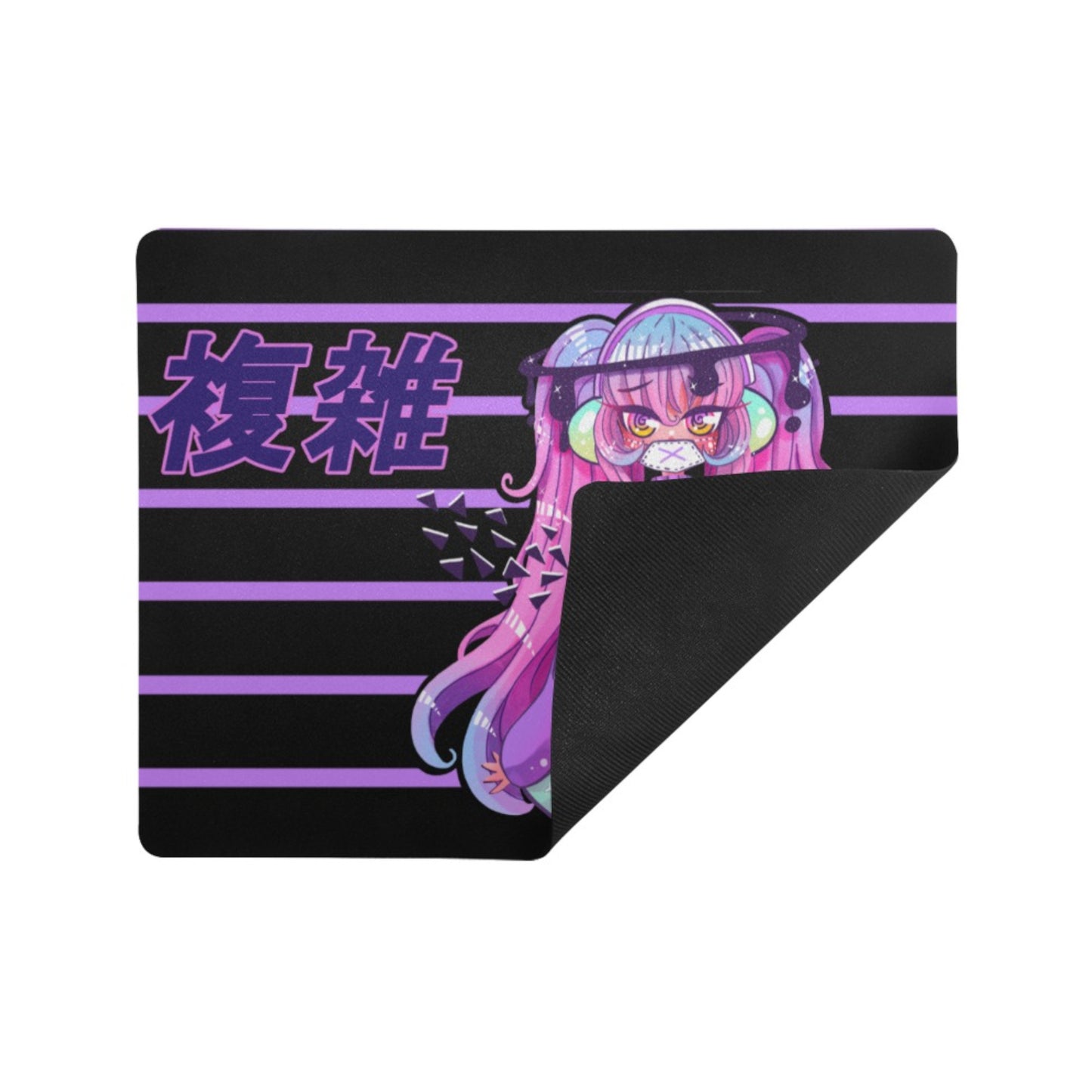 Anime Senpai Kawaii desk mat perfect for kawaii-themed workspaces or gaming setups