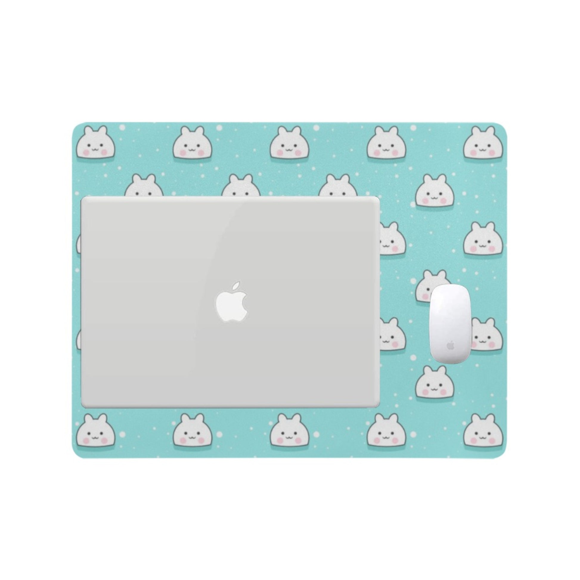 Cute and colorful desk mat perfect for kawaii-themed workspaces or gaming setups