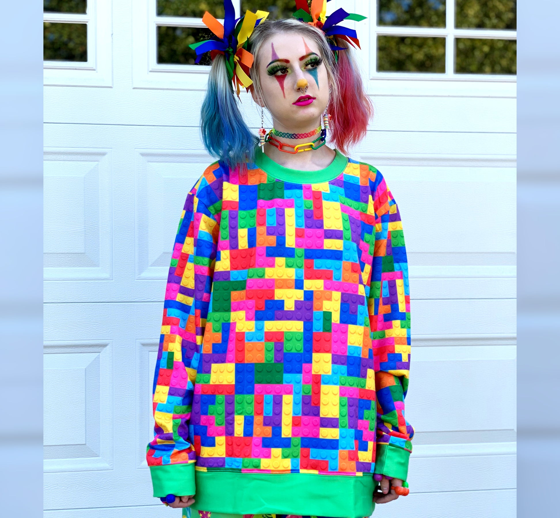 Model dressed in Decora Kei and Kidcore fashion