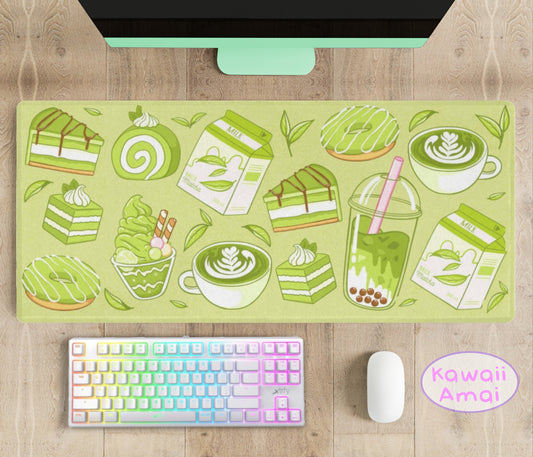 Cute and colorful desk mat perfect for kawaii-themed workspaces or gaming setups