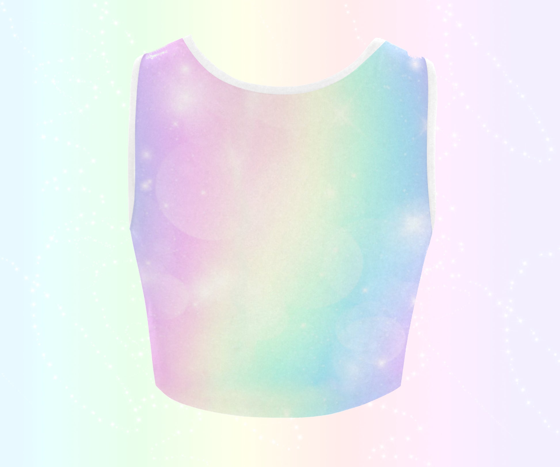 Kawaii Pocky Pink cop top displayed on pastel background.