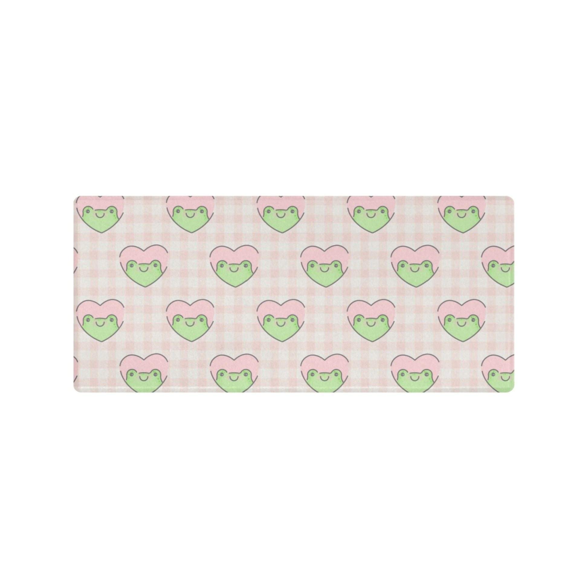 Cute and colorful desk mat perfect for kawaii-themed workspaces or gaming setups
