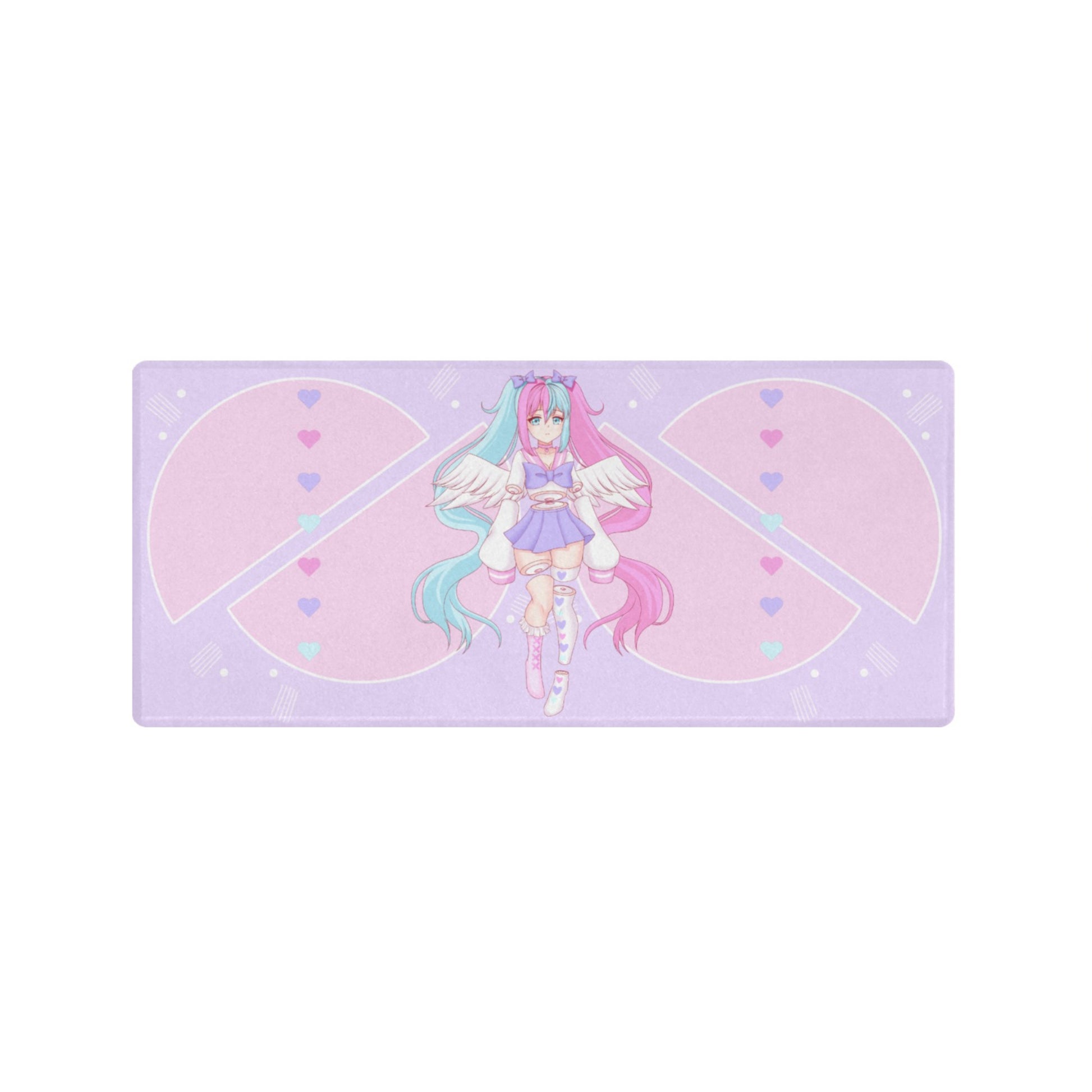 Cute and colorful desk mat perfect for kawaii-themed workspaces or gaming setups
