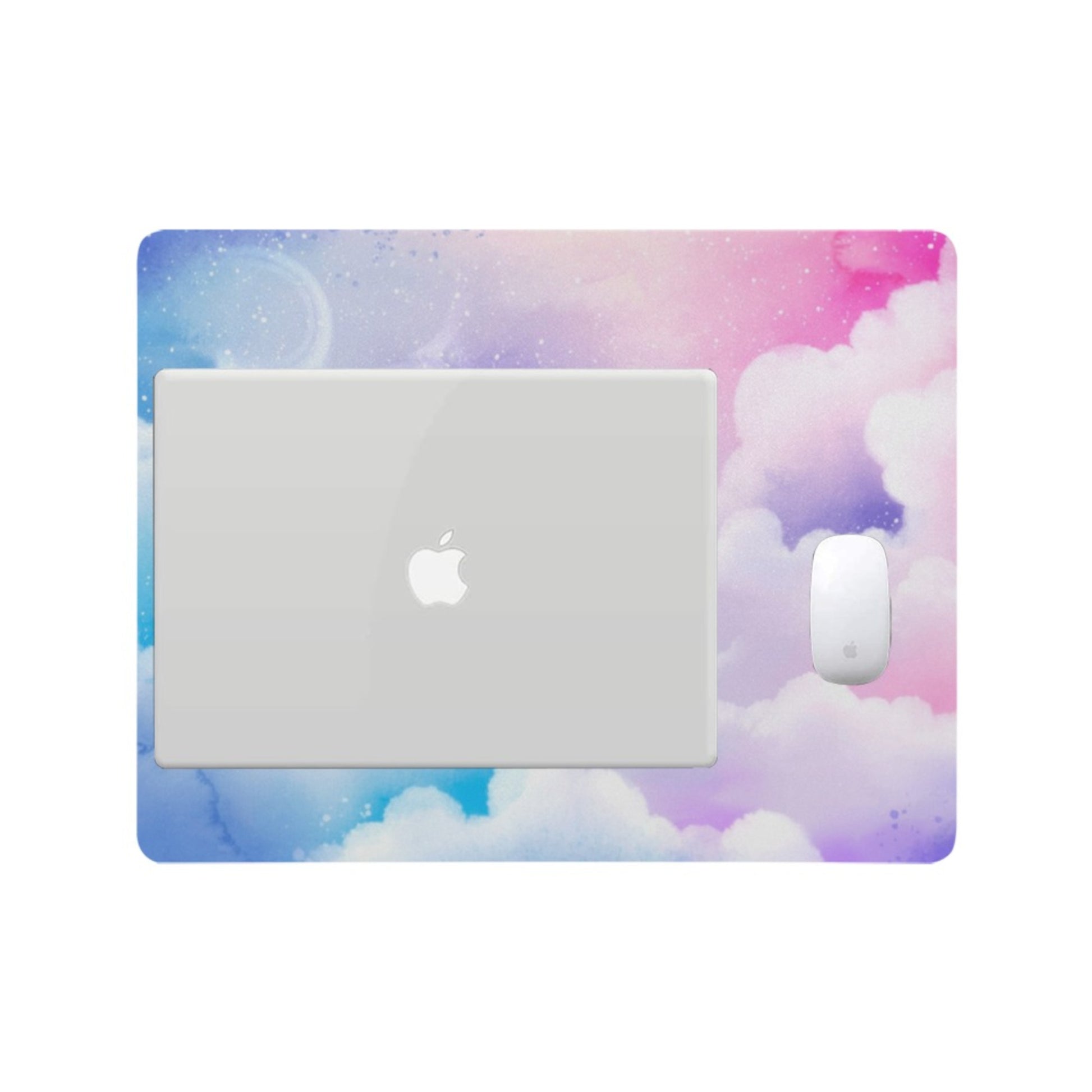 Pastel kawaii desk mat with charming motifs and cozy aesthetic