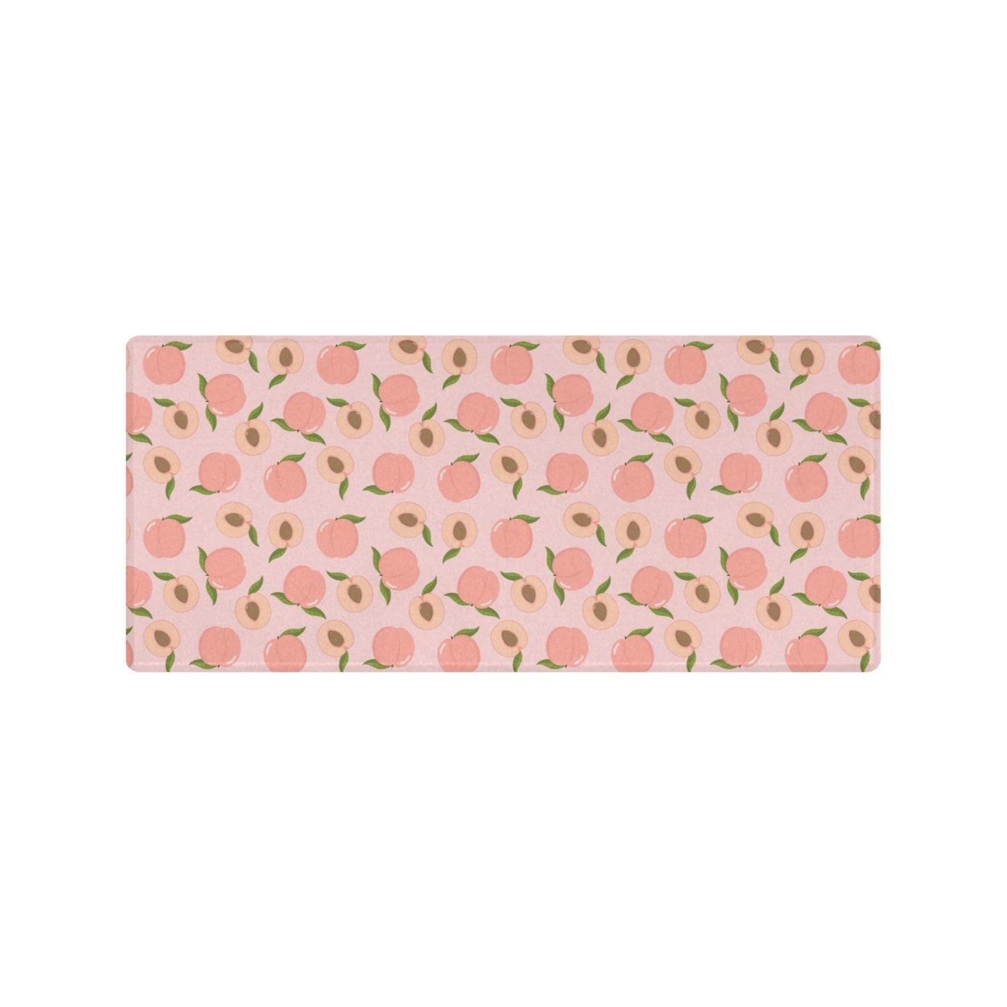 Pastel kawaii desk mat with charming motifs and cozy aesthetic