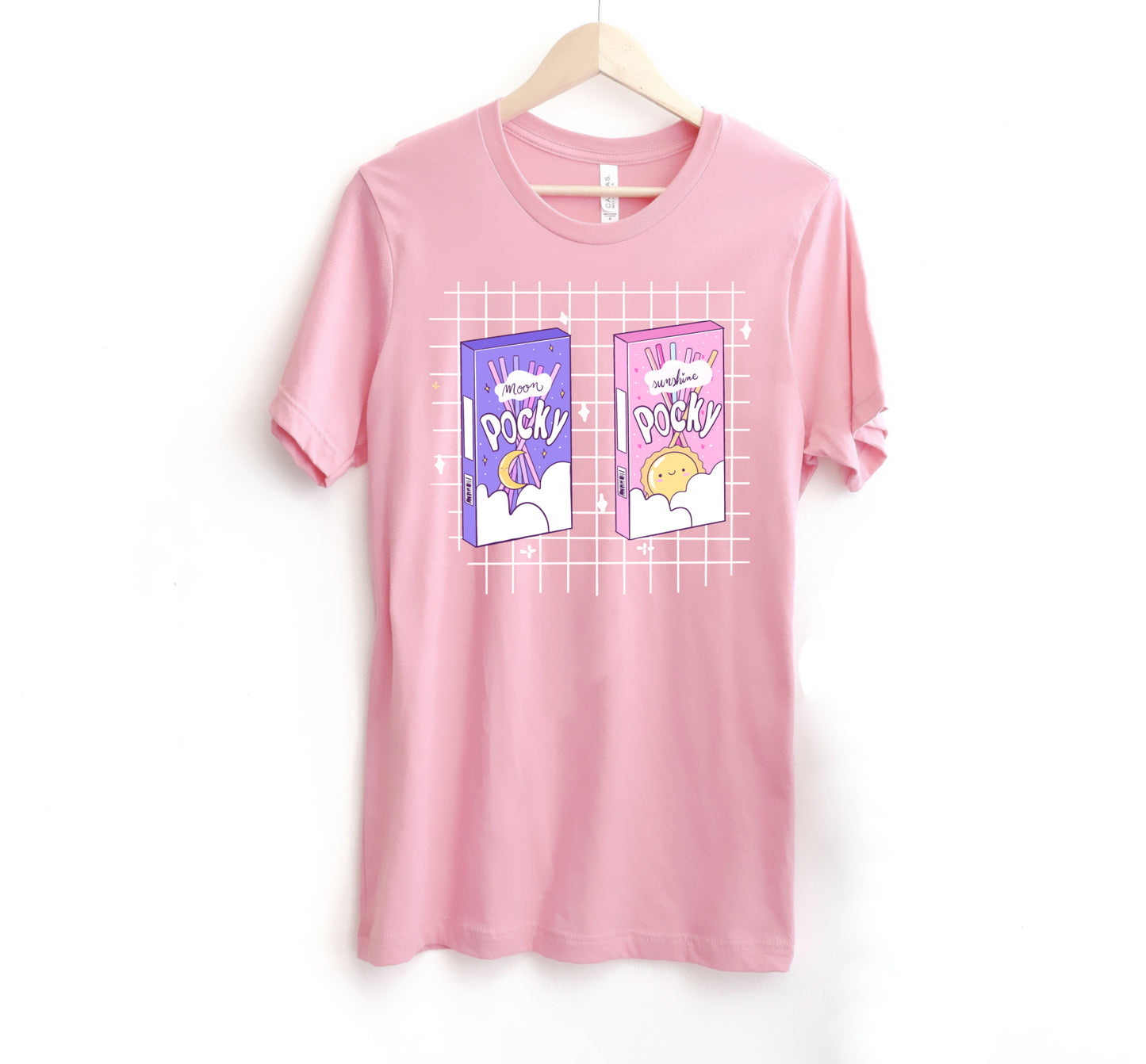 Pocky Yume Kawaii T-Shirt pink displayed on a clean white background