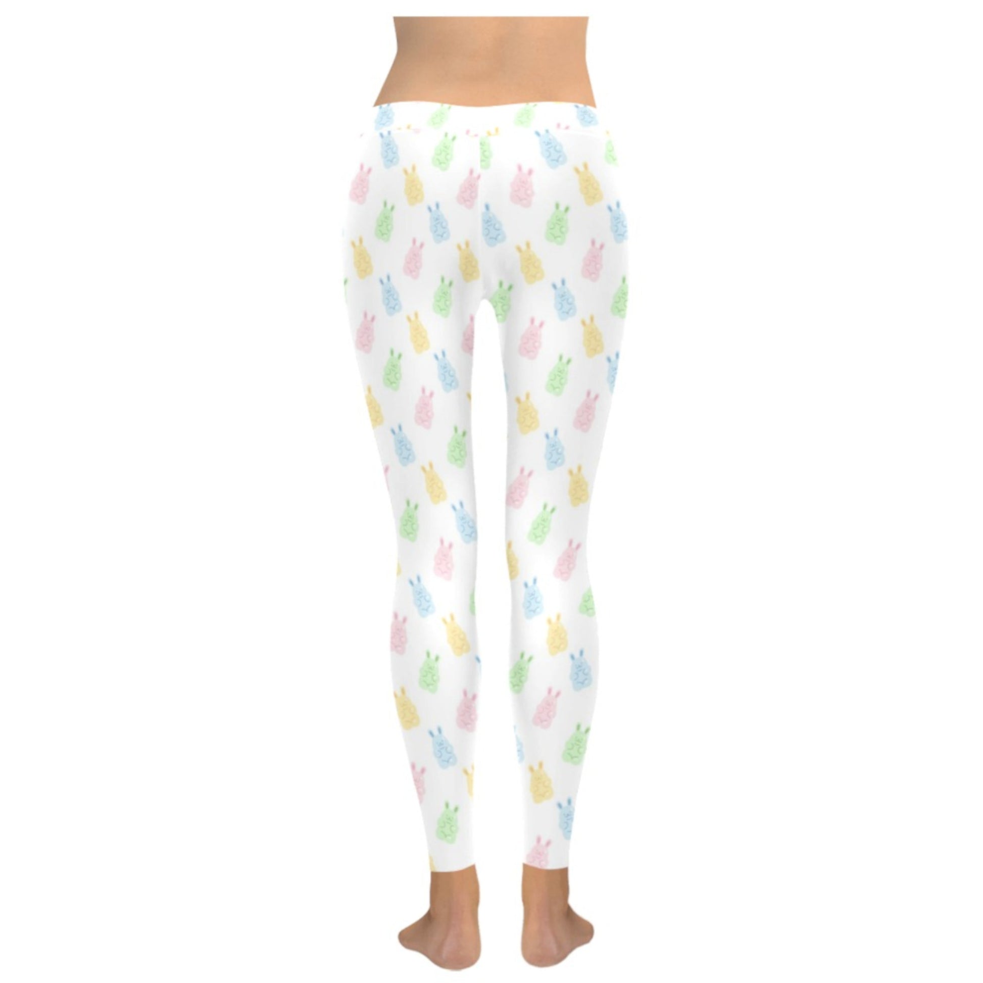 Yume kawaii Fairy Kei Bunny leggings displayed on a clean background.