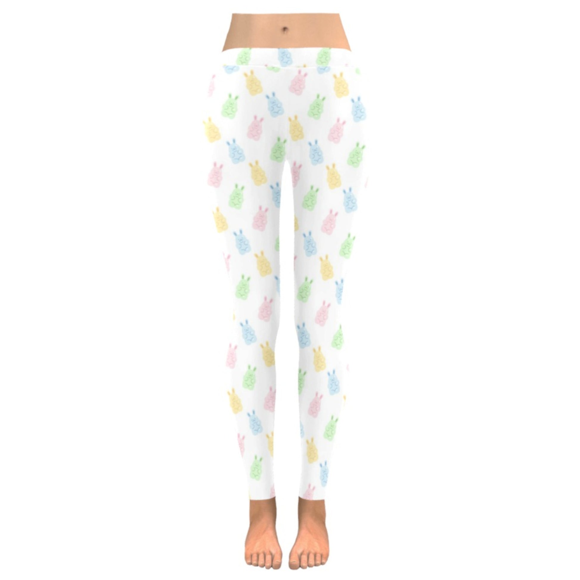 Yume kawaii Fairy Kei Bunny leggings displayed on a clean background.