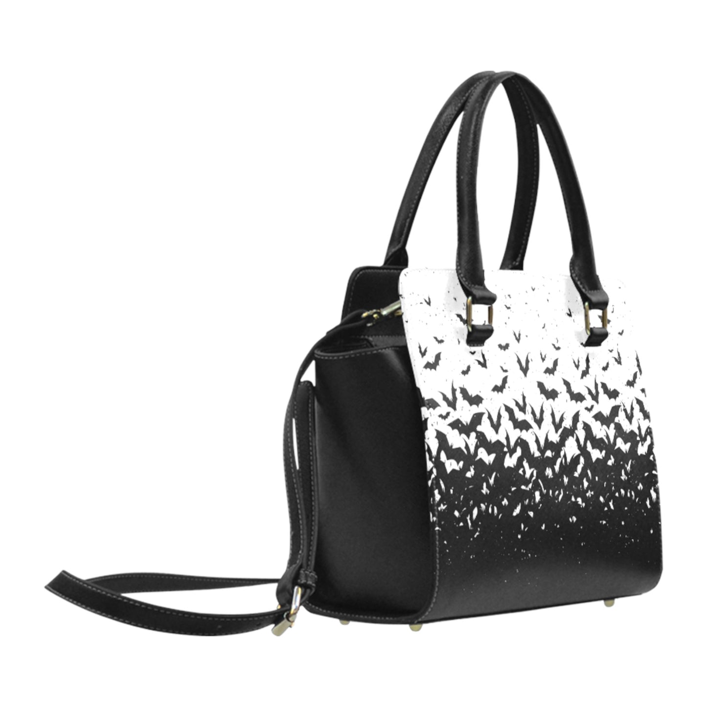 Bat Witchy Goth Purse Black Gothic Handbag Spooky Halloween Shoulder Bag D2357908