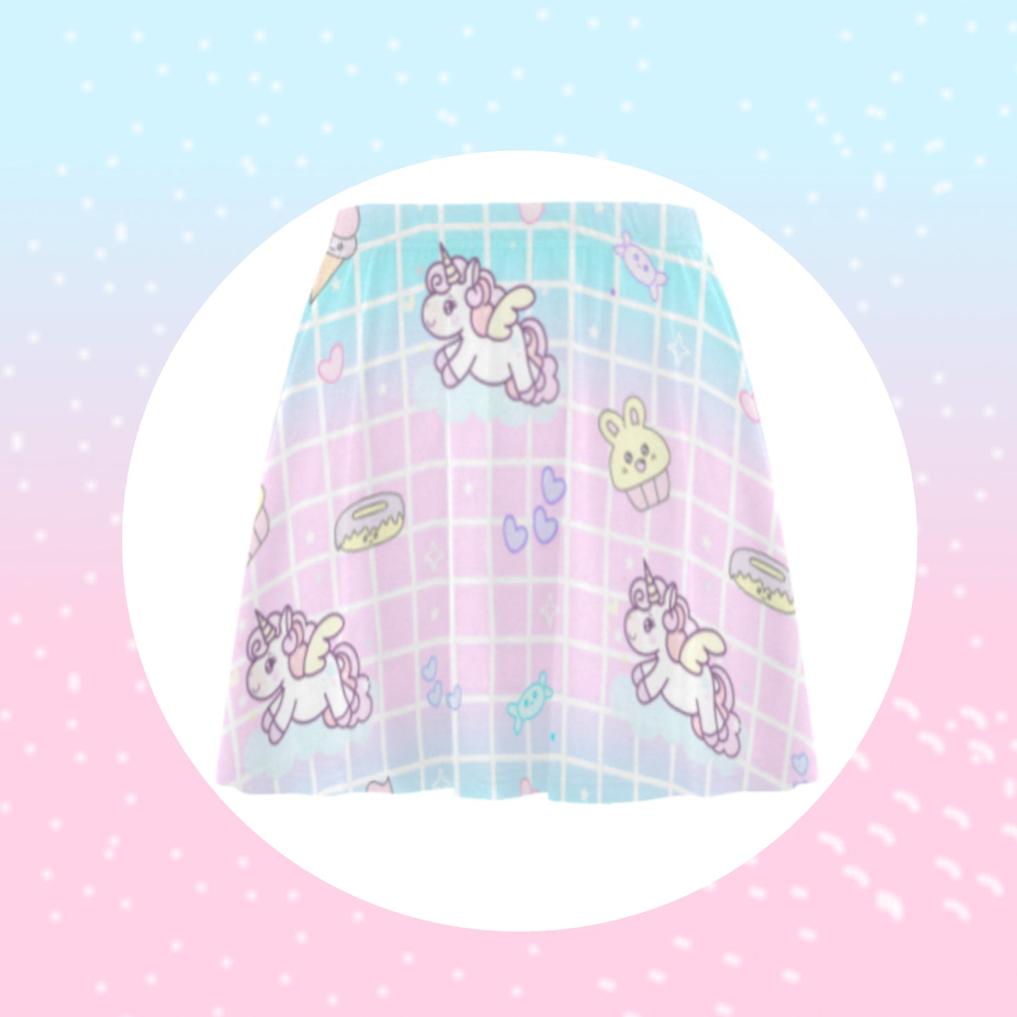  pastel kawaii t-shirt displayed on clean  background.
