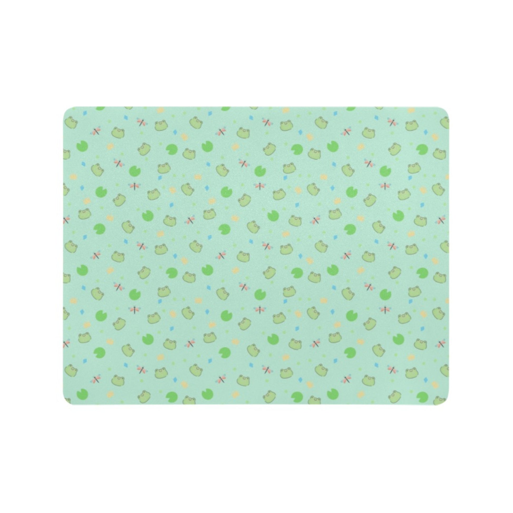Cute and colorful desk mat perfect for kawaii-themed workspaces or gaming setups displayed on white background