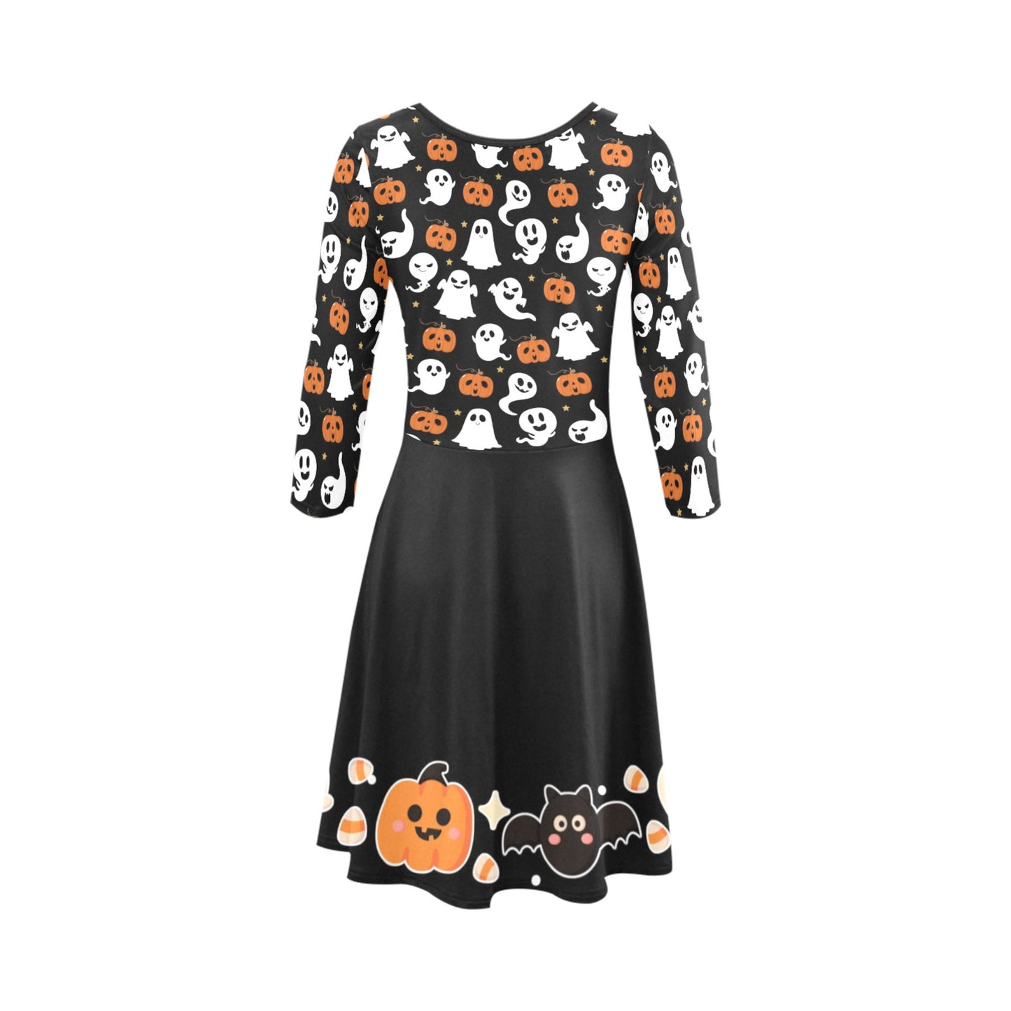 Kawaii Halloween Cute Dress Pastel Kawaii Clothing Halloween Yami Kawaii Pumpkin Ghosts Skater Dress