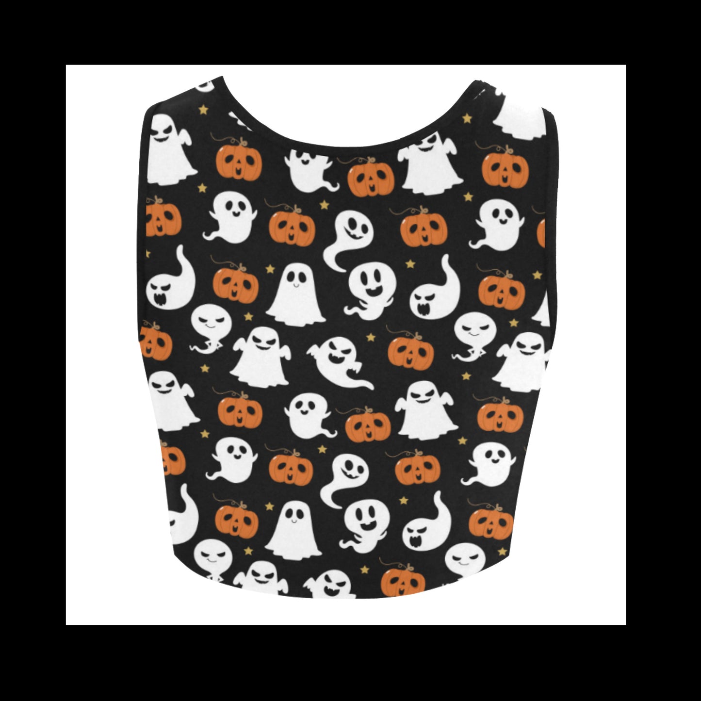 Spooky Halloween crop top Pastel goth Kawaii Clothing Halloween Yami kawaii Pumpkin and Ghost D2305321
