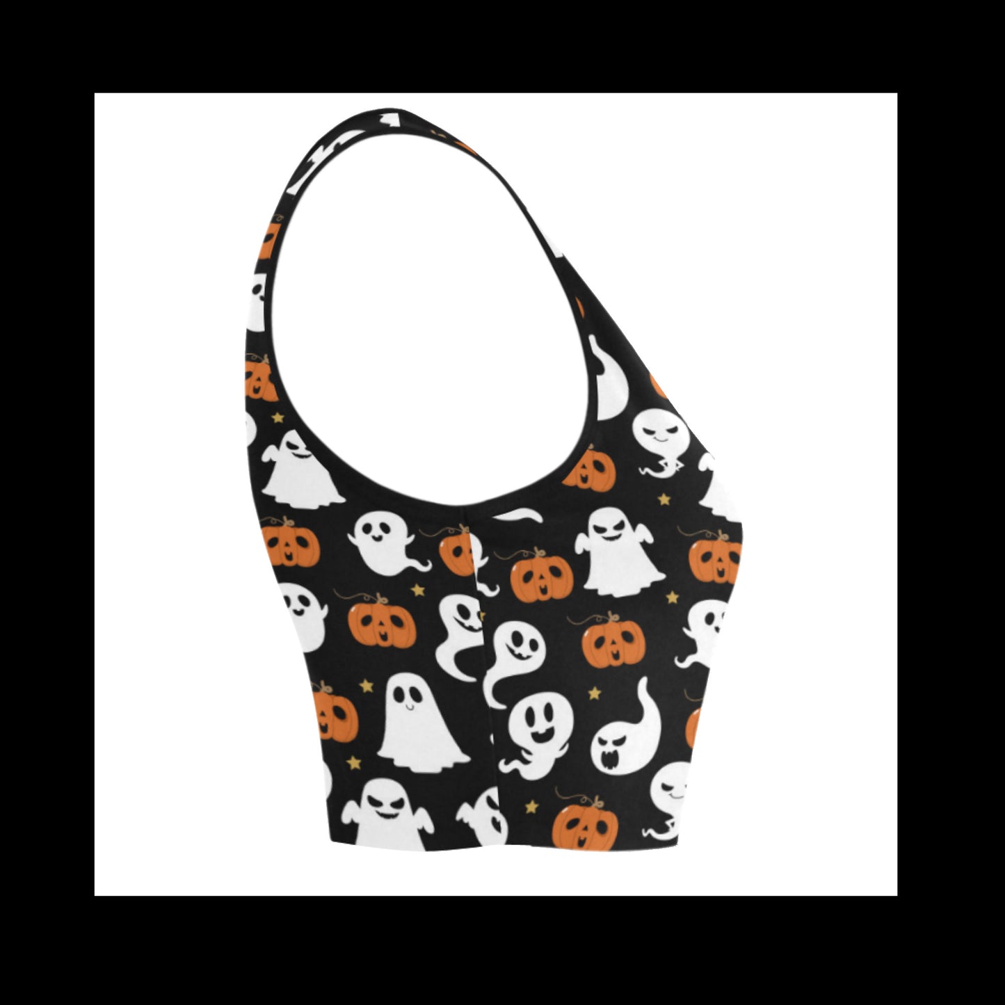 Spooky Halloween crop top Pastel goth Kawaii Clothing Halloween Yami kawaii Pumpkin and Ghost D2305321