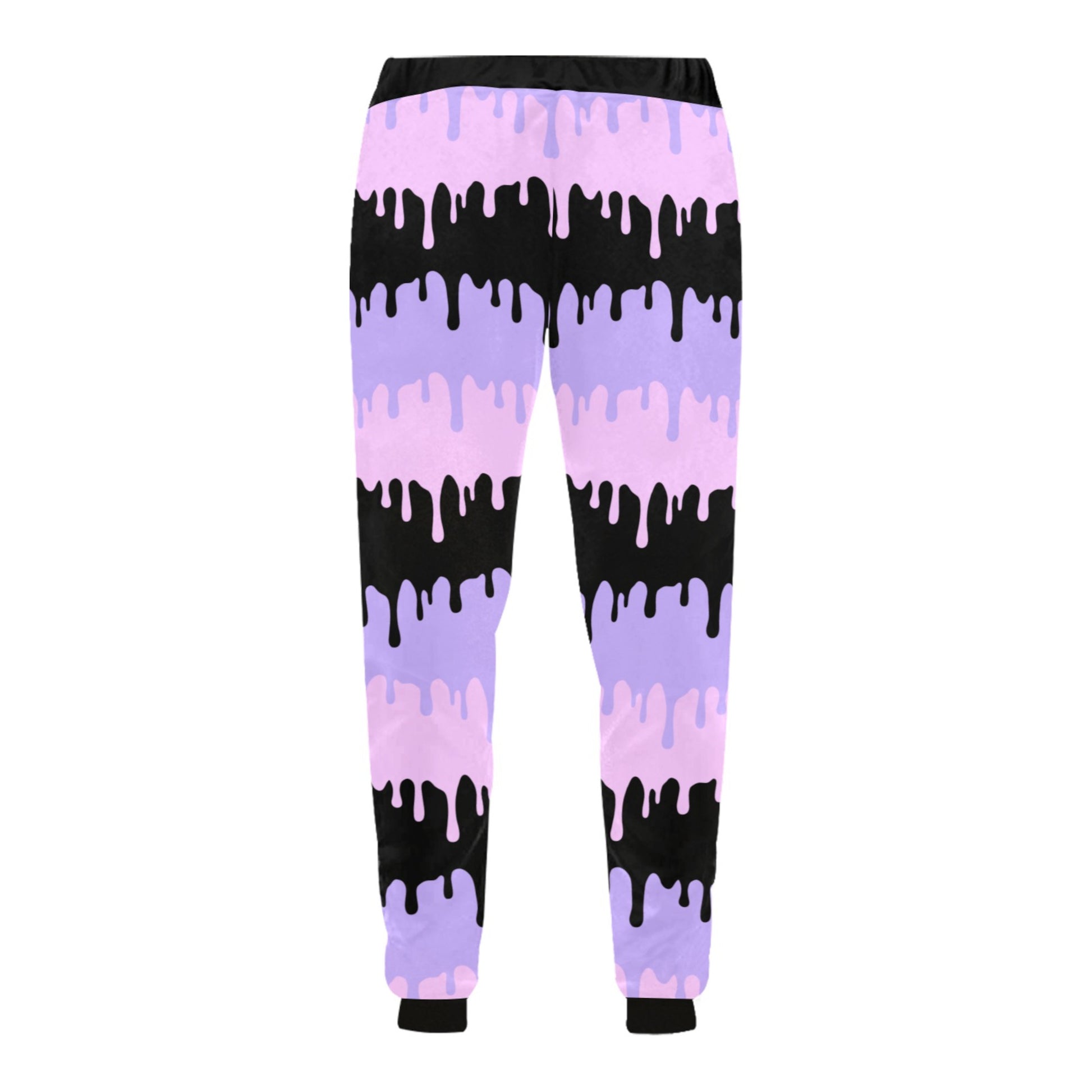 spooky melted pastel goth jogger displayed on clean white background.