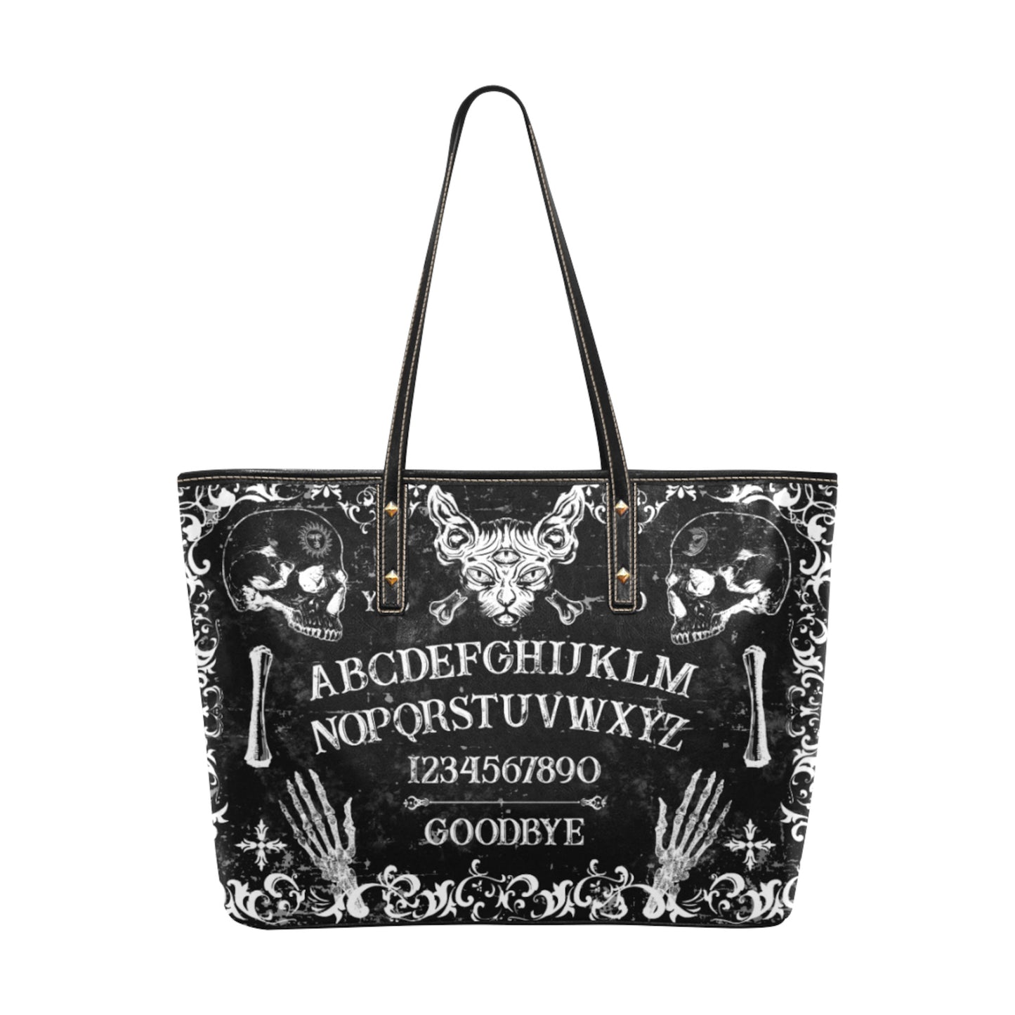 Ouija Board Tote Bag Goth Witchy Black Gothic Purses HalloweenShoulder Handbag D2359534
