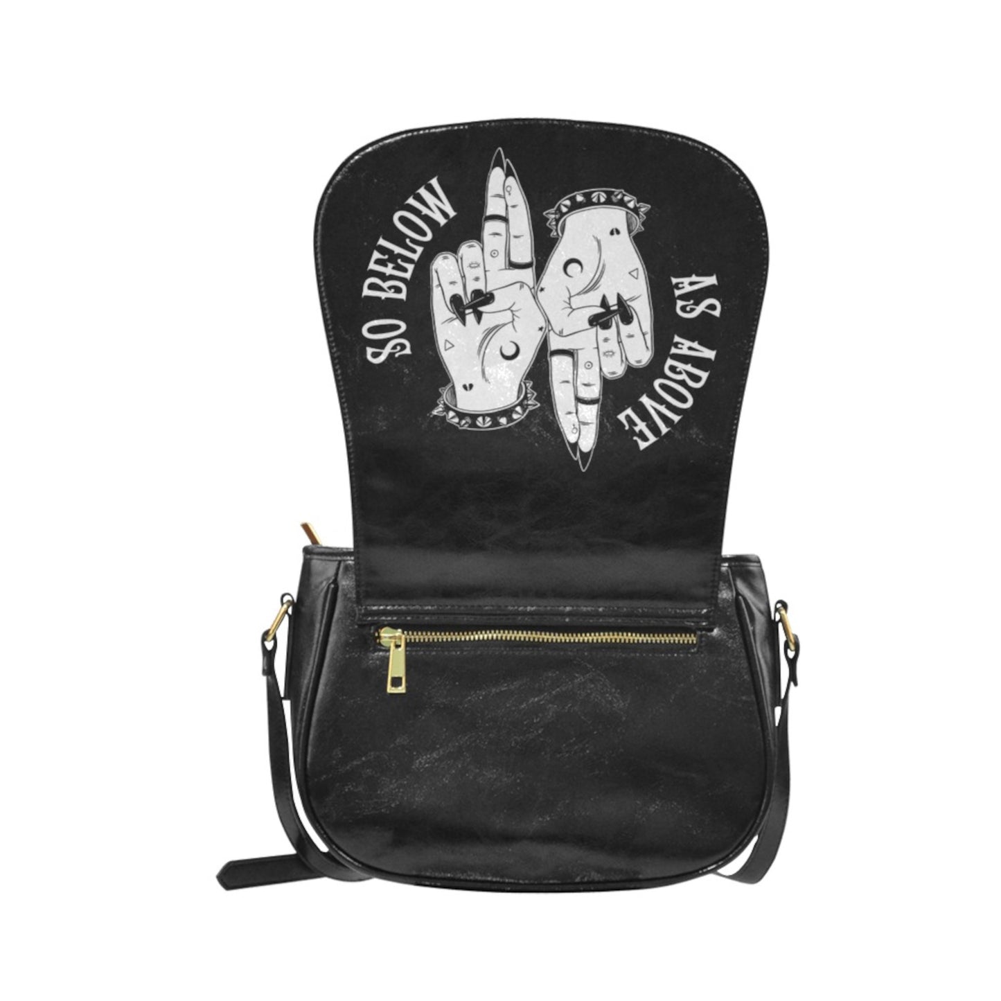 As Above so Below Goth Handbag Witchy Halloween Crossbody Bag Black Gothic Purses D2272288