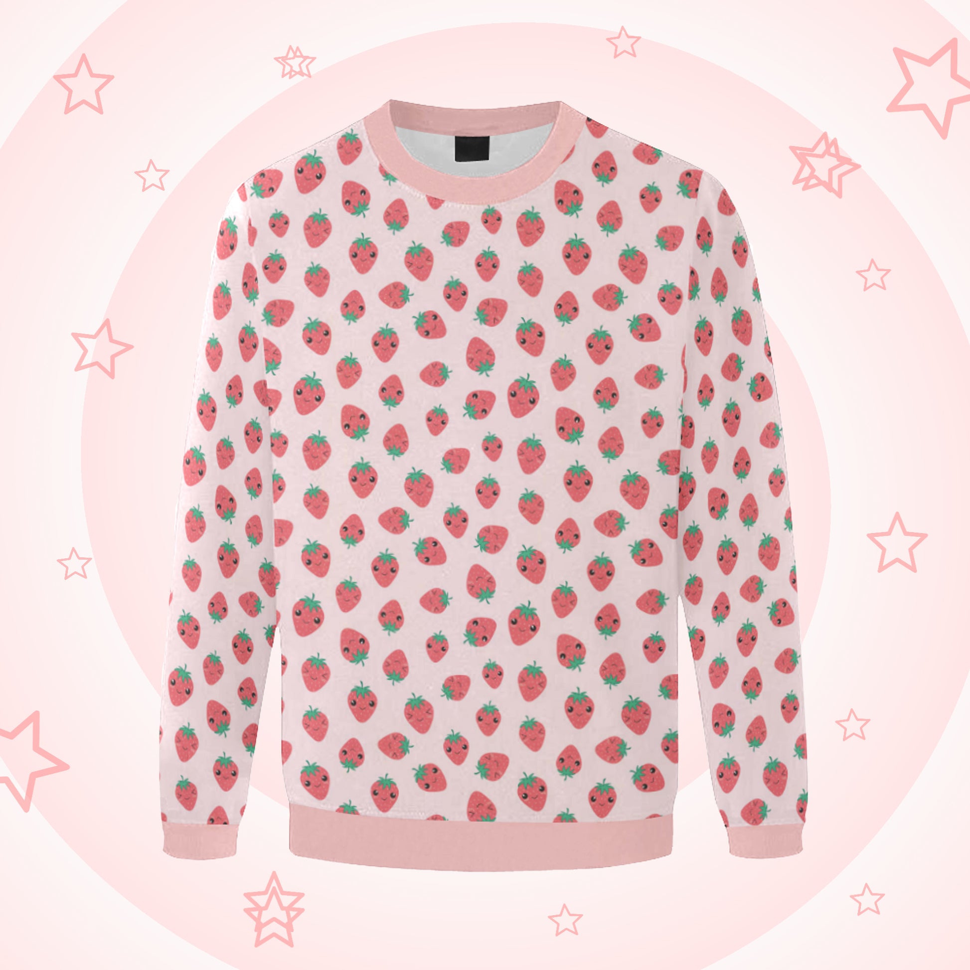 pastel goth strawberry sweatshirts