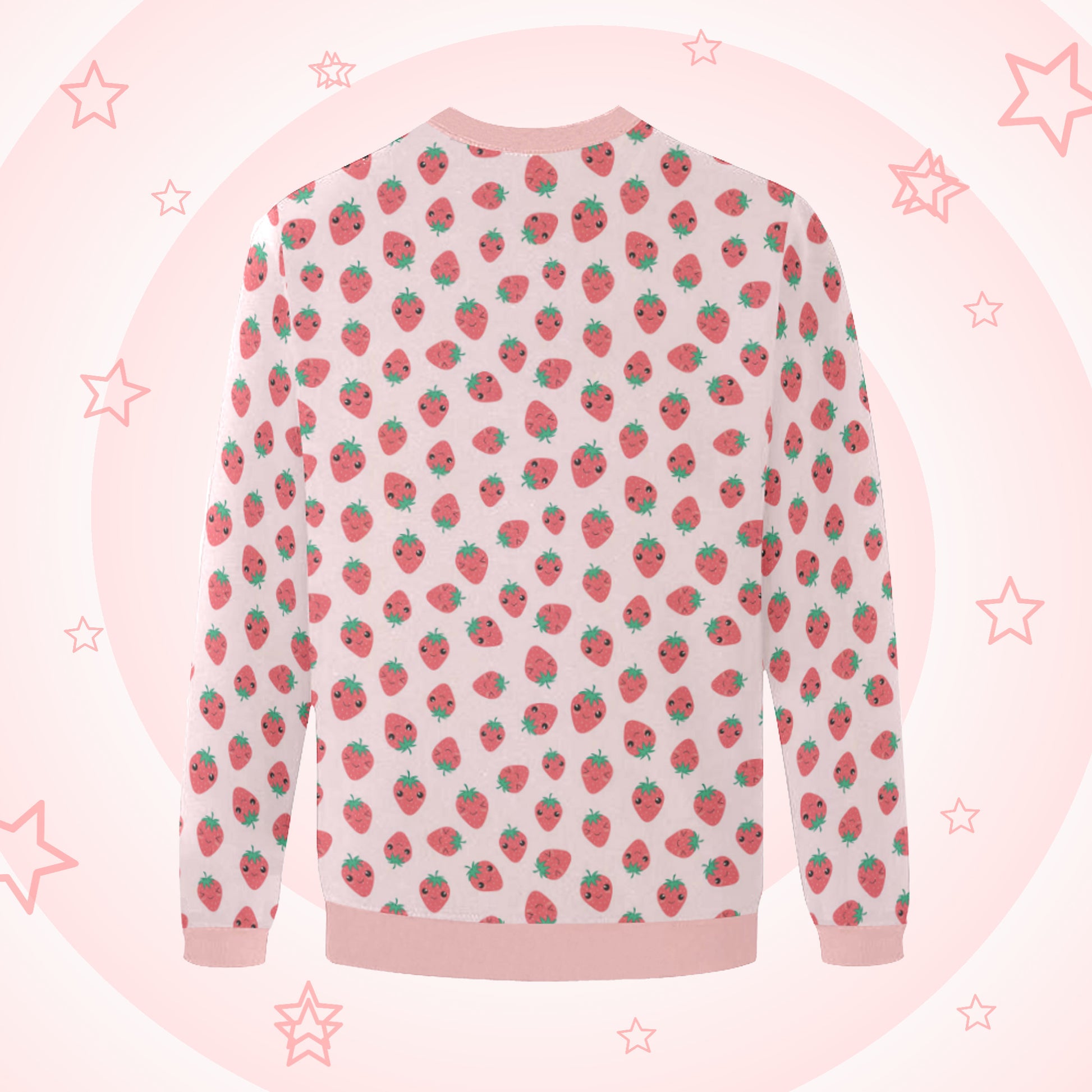 pastel goth strawberry sweatshirts