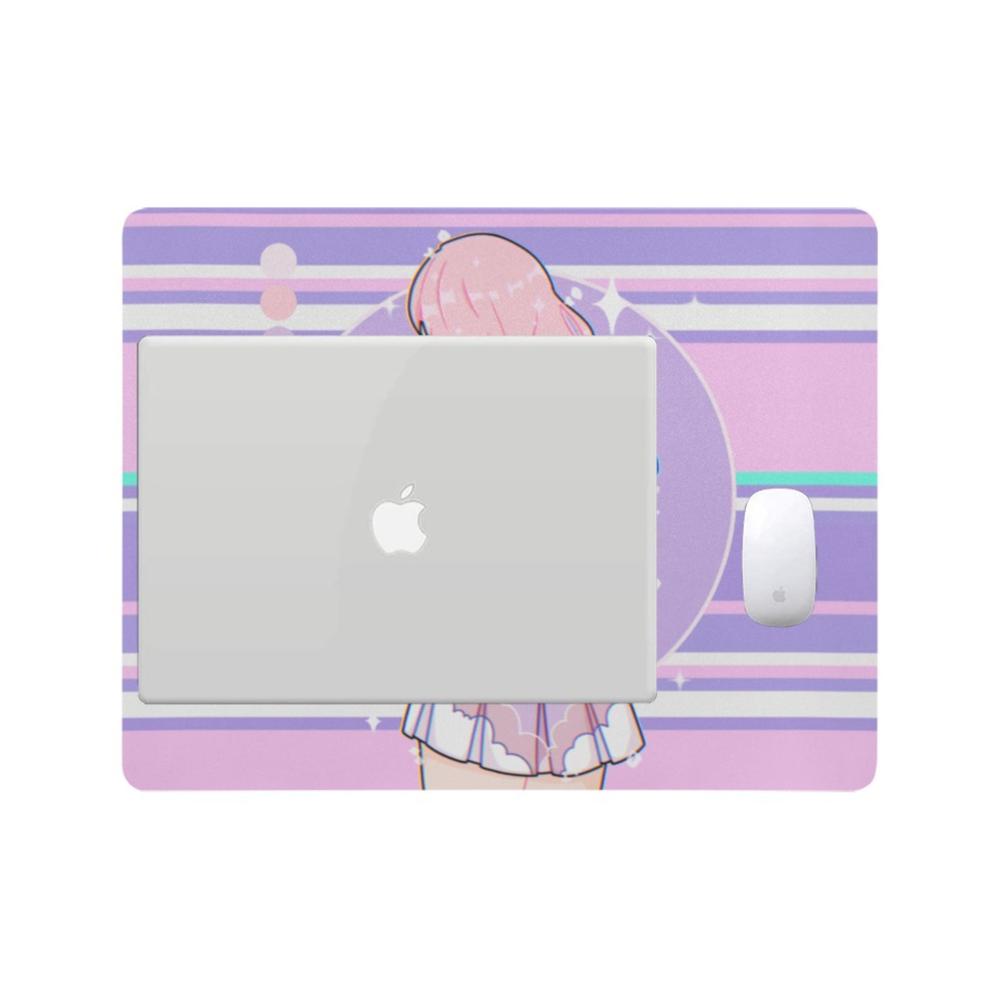 Cute and colorful desk mat perfect for kawaii-themed workspaces or gaming setups