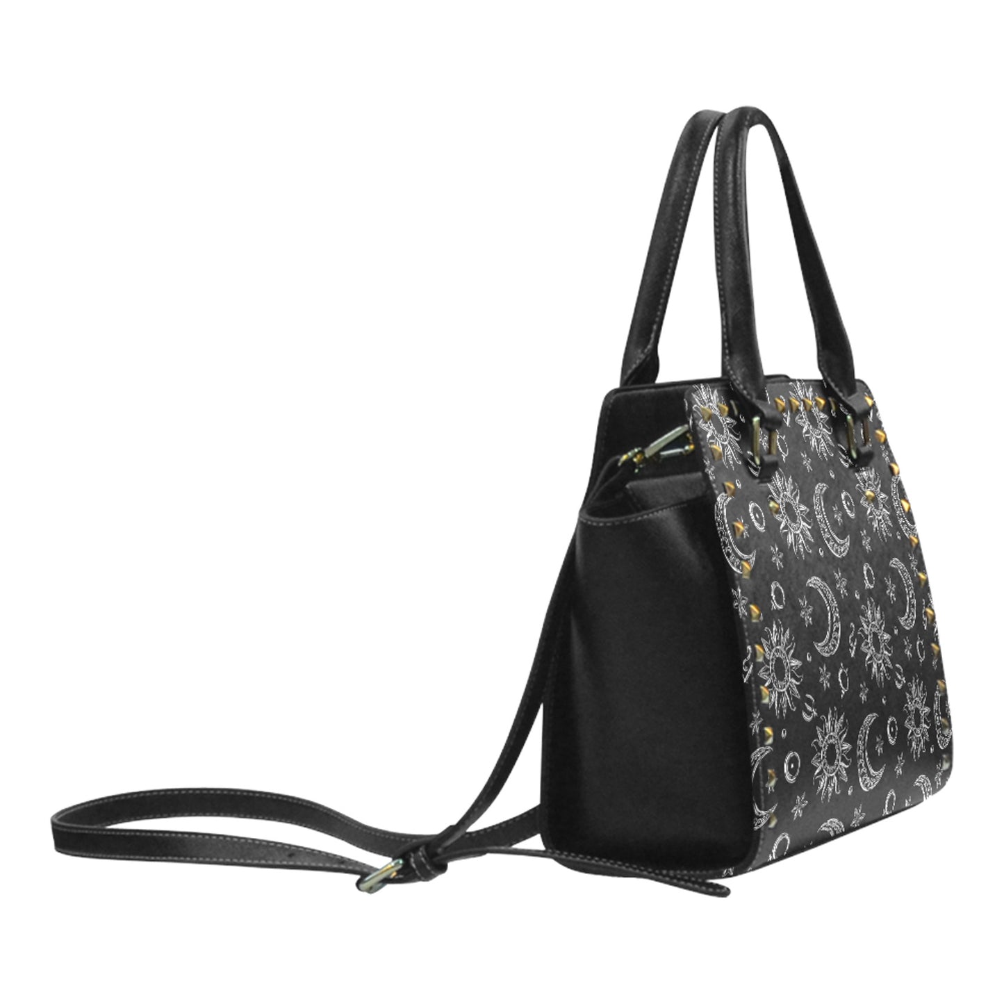 Mystic Celestial Goth Purse Witchy Black Gothic Handbags Halloween Shoulder Bag D2358904