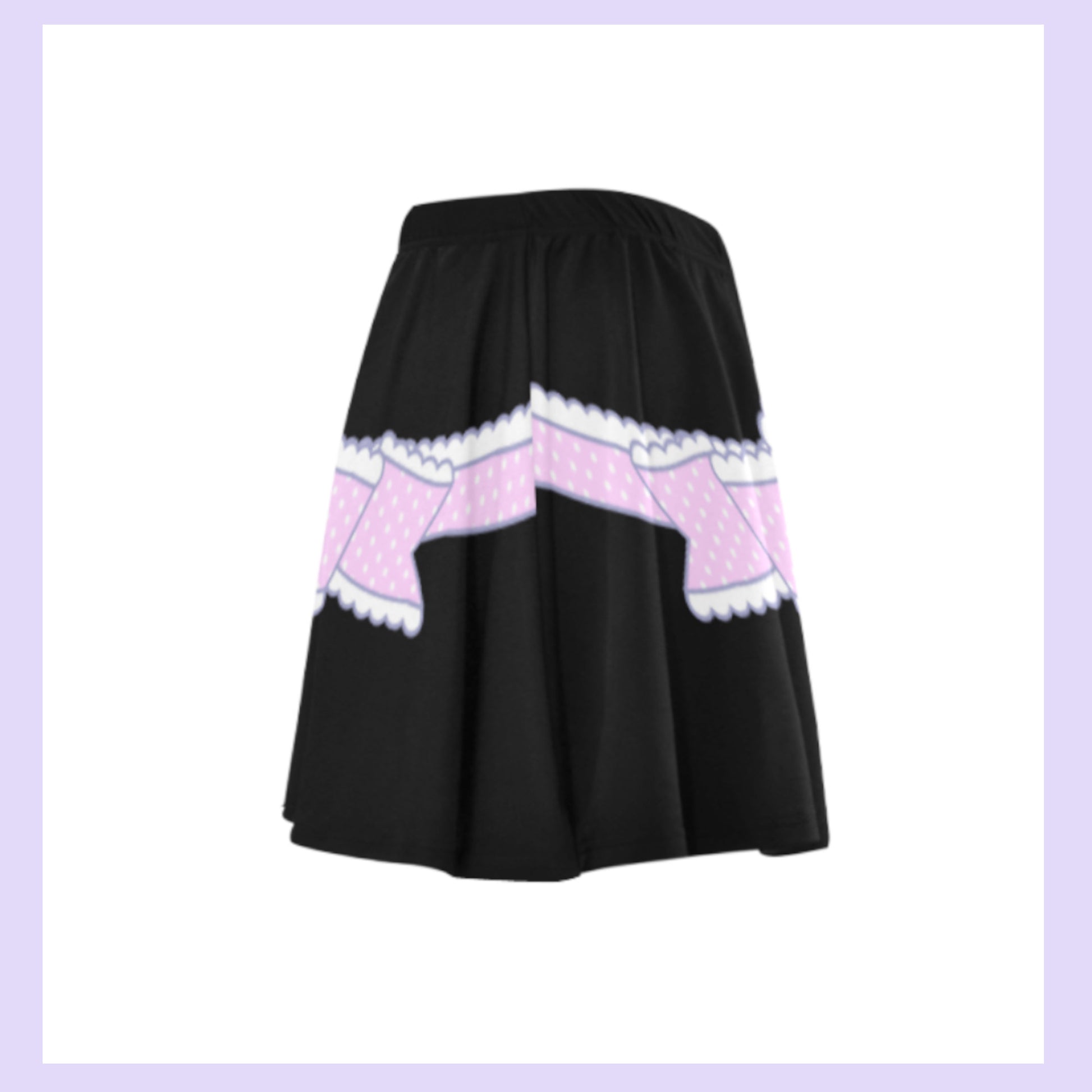 yume kawaii black_unicorn skirt displayed on a clean background